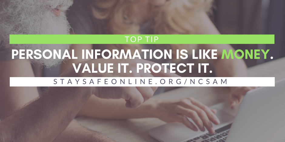 Facebook ΓÇô Personal Information is Like Money. Value it. Protect it. stay safe online org