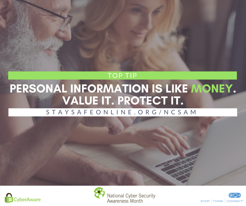 Facebook ΓÇô Personal Information is Like Money. Value it. Protect it. stay safe online org