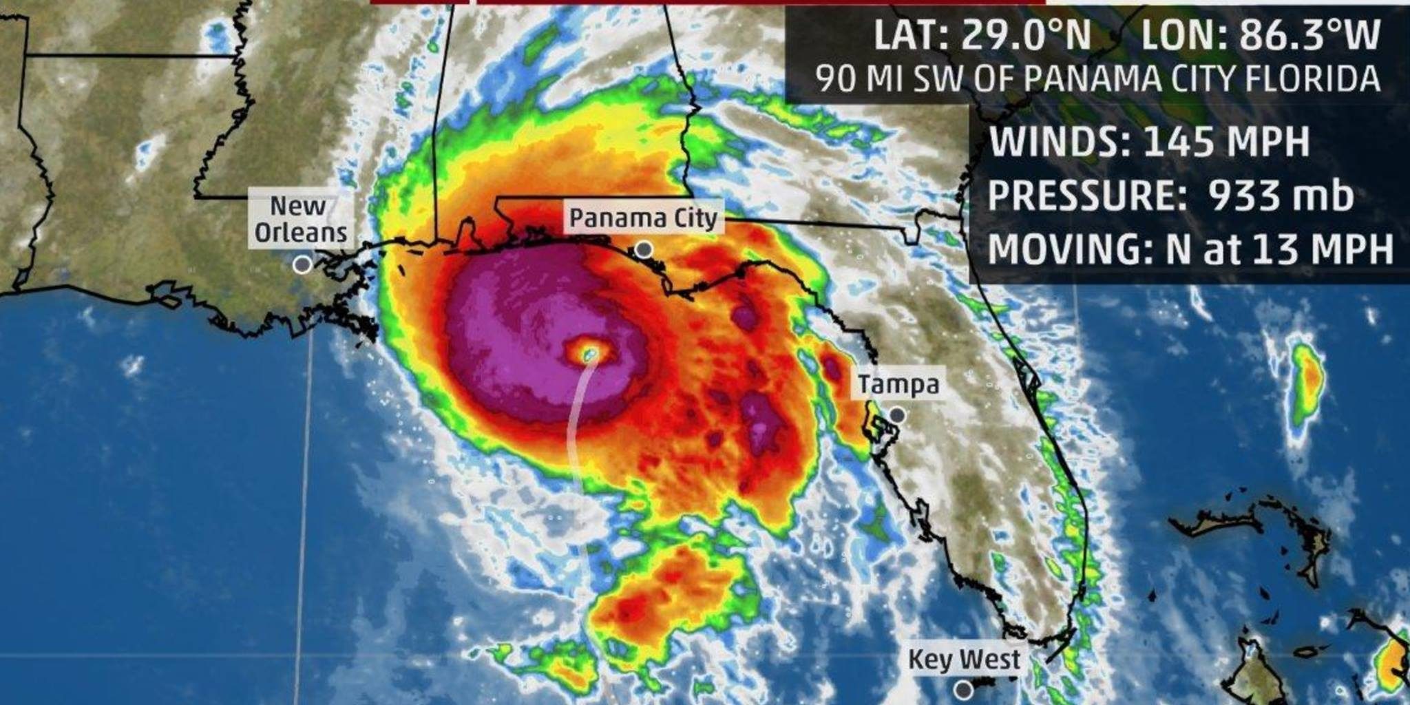 hurricane michael Satellite of Hurricane Michael